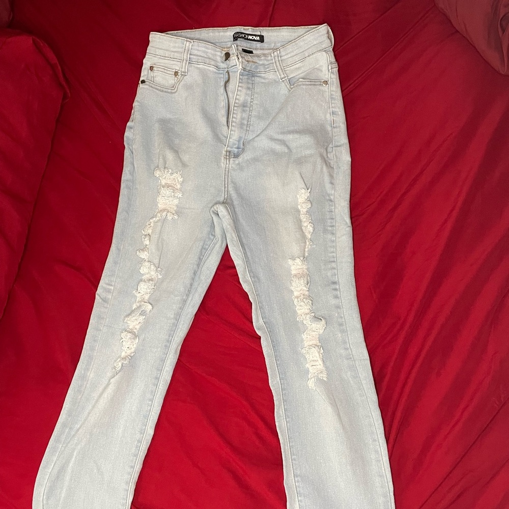 Light High Wasted Jeans Fashion Nova